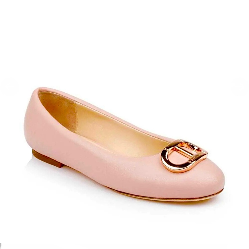 NWOT Dee Ocleppo Prague Leather Pink/Blush Ballet Flats